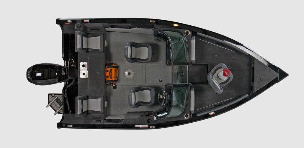 2026 Lowe Boats FS 1700 2 Tone Black Base & Bright White Accent