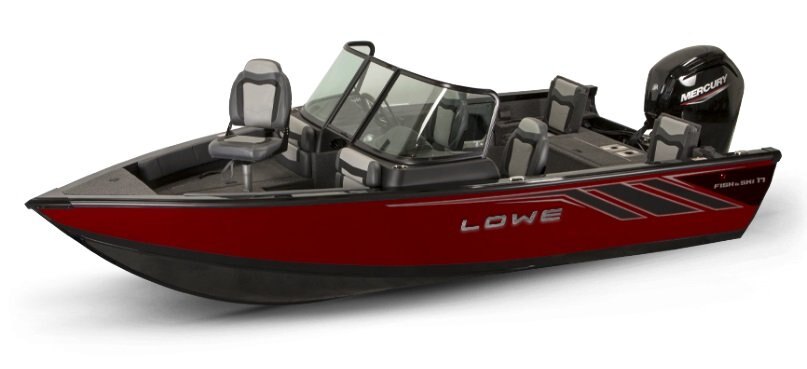 2026 Lowe Boats FS 1700 2 Tone Black Base & Candy Apple Red Accent