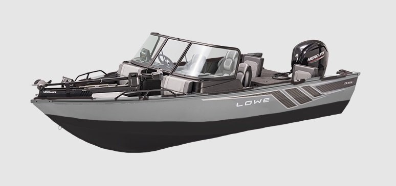 2026 Lowe Boats FS1875 Two Tone Black Base w/ Metallic Silver Accent