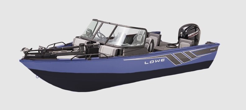 2026 Lowe Boats FS1875 Two Tone Black Base w/ Metallic Blue Accent