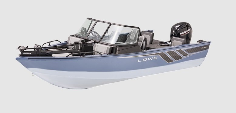 2026 Lowe Boats FS1875 Two Tone White Base w/ Blue London Accent