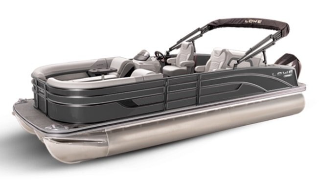 2026 Lowe Boats SS 230 DL Charcoal Metallic Exterior Grey Upholstery with Mono Chrome Accents