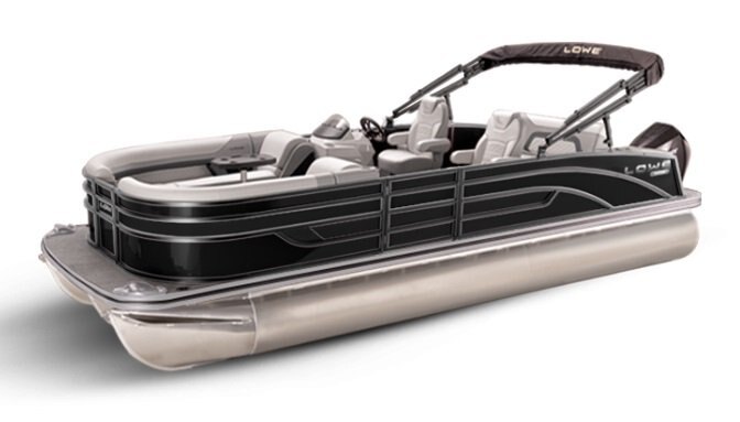 2026 Lowe Boats SS 230 DL Black Metallic Exterior Grey Upholstery with Mono Chrome Accents