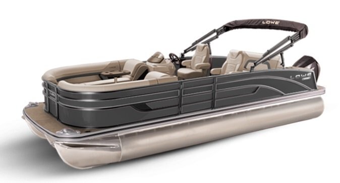 2026 Lowe Boats SS 230 DL Charcoal Metallic Exterior Tan Upholstery with Mono Chrome Accents