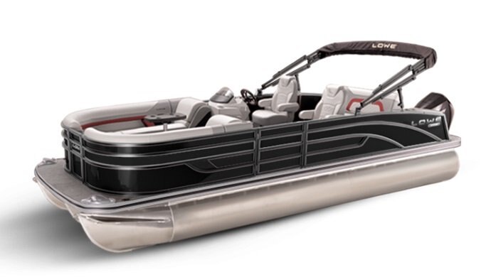 2026 Lowe Boats SS 230 DL Black Metallic Exterior Grey Upholstery with Red Accents