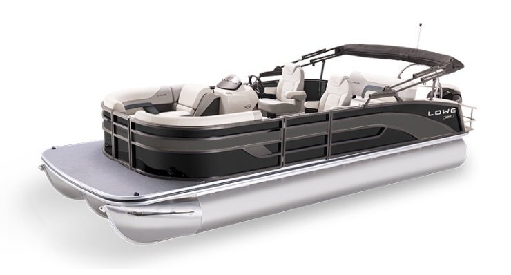 2026 Lowe Boats SS 230 DV Black Metallic Fence w/ Charcoal Graphic