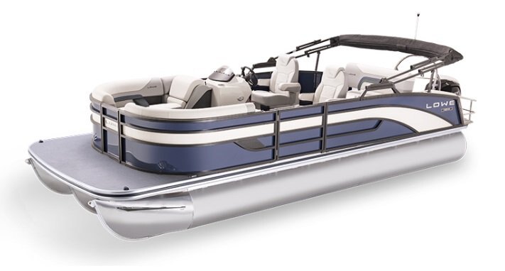 2026 Lowe Boats SS 230 DV Indigo Blue Metallic Fence w/ White Graphic