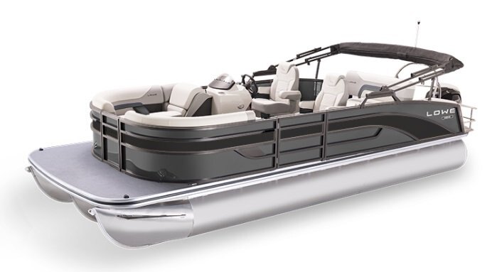 2026 Lowe Boats SS 230 DV Charcoal Metallic Fence w/ Black Metallic Graphic