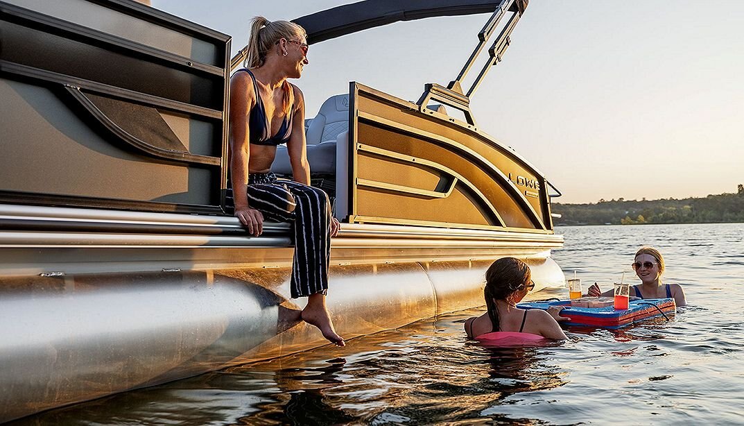 2026 Lowe Boats SS 230 DV Gray Upholstery with Monochrome Accents