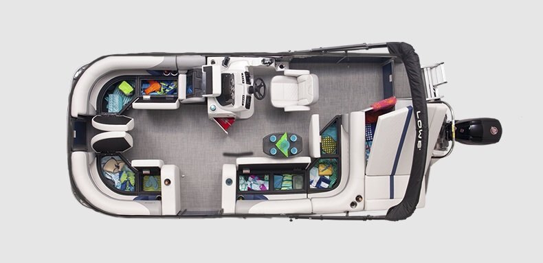 2026 Lowe Boats SS 210 Custom Graphic Deep Sea Blue