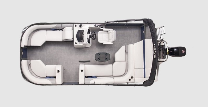 2026 Lowe Boats SS 210 Gray Upholstery W/Blue Accents