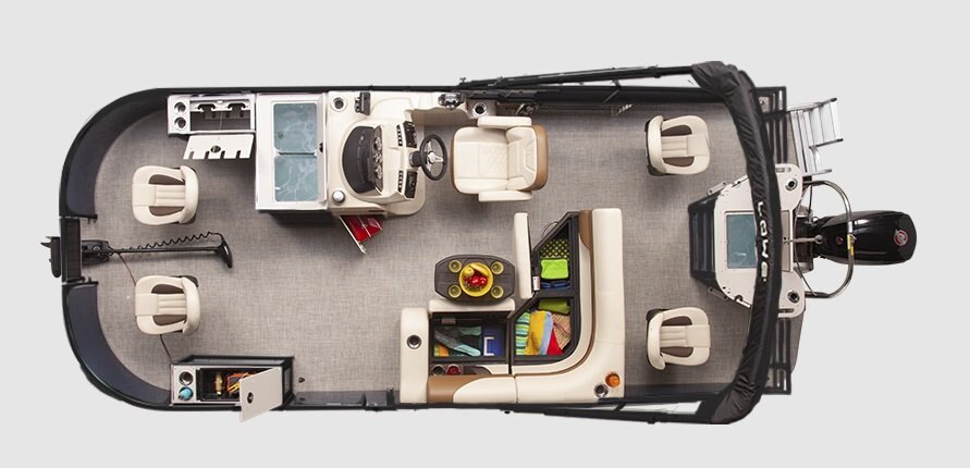 2026 Lowe Boats SF 214 Gray Upholstery W/Red Accents
