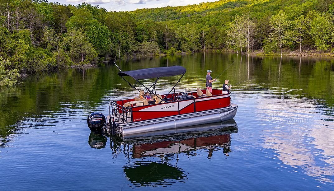 2026 Lowe Boats LF 214 White Metallic Fence