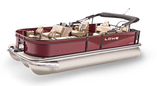 2026 Lowe Boats LF 214 Infused Red Metallic Graphic