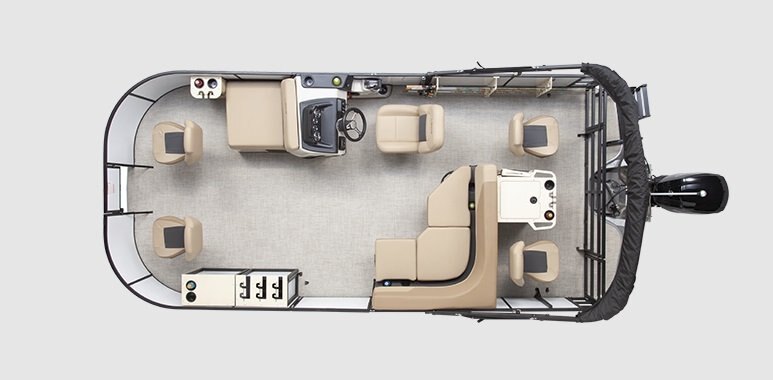 2026 Lowe Boats LF 194 Tan Upholstery with Monochrome Accents