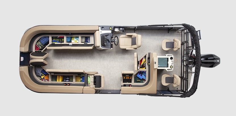 2026 Lowe Boats LF 232 Tan Upholstery with Monochrome Accents