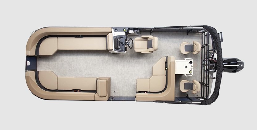 2026 Lowe Boats LF 232 Gray Upholstery with Monochrome Accents