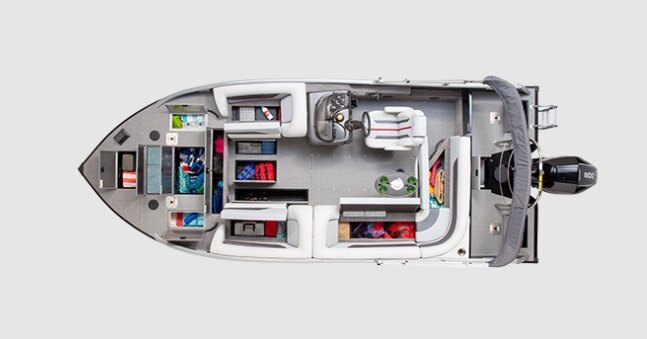 2026 Lowe Boats SD224 White Exterior w/ Gray Furniture