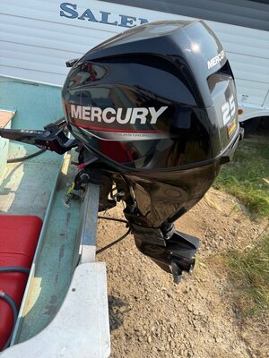 FISHING BOAT WITH 2023 MERCURY 25HP NO HOURS ON MOTOR