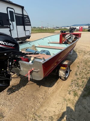FISHING BOAT WITH 2023 MERCURY 25HP NO HOURS ON MOTOR