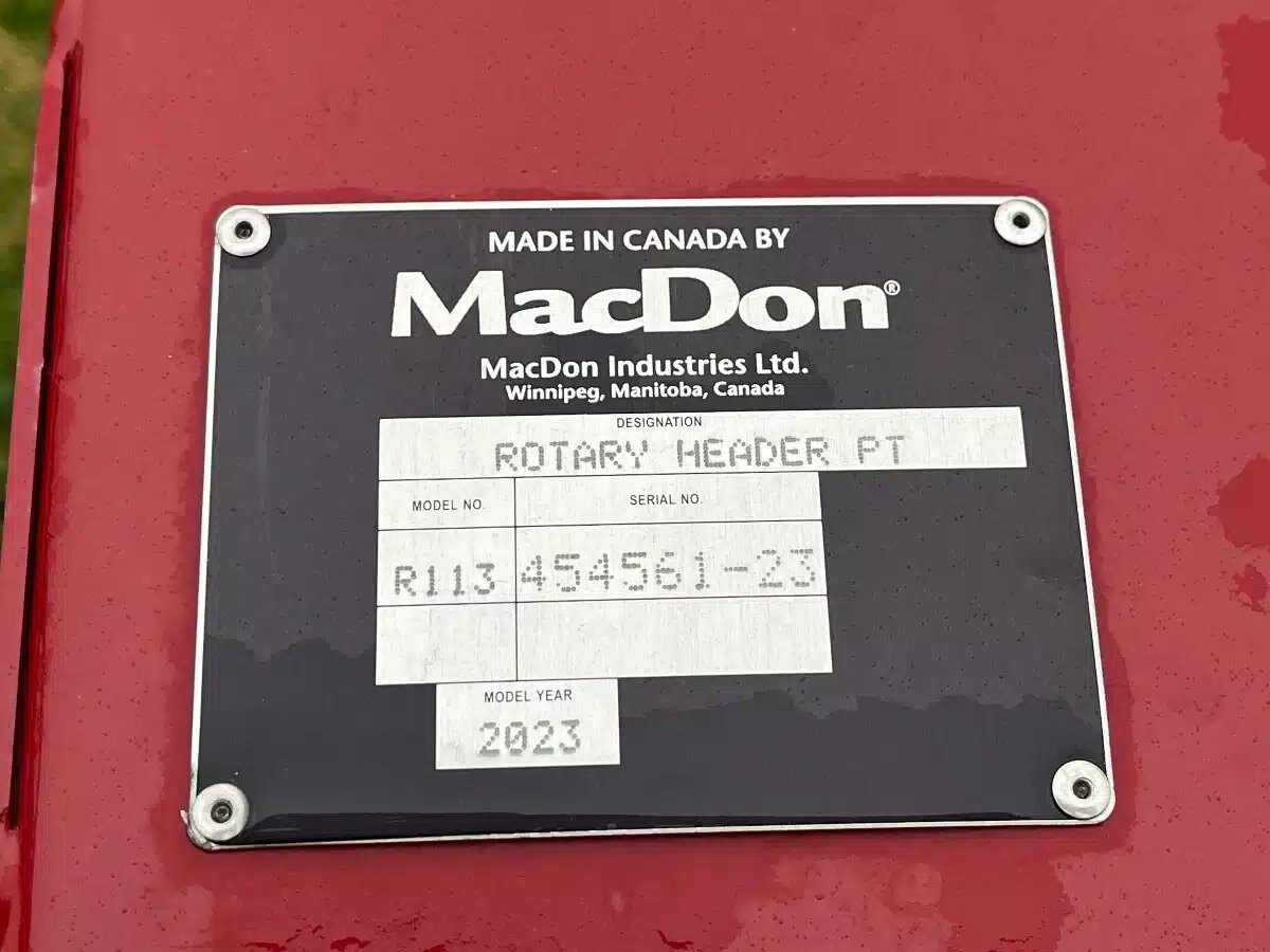 2023 MacDon R113PT