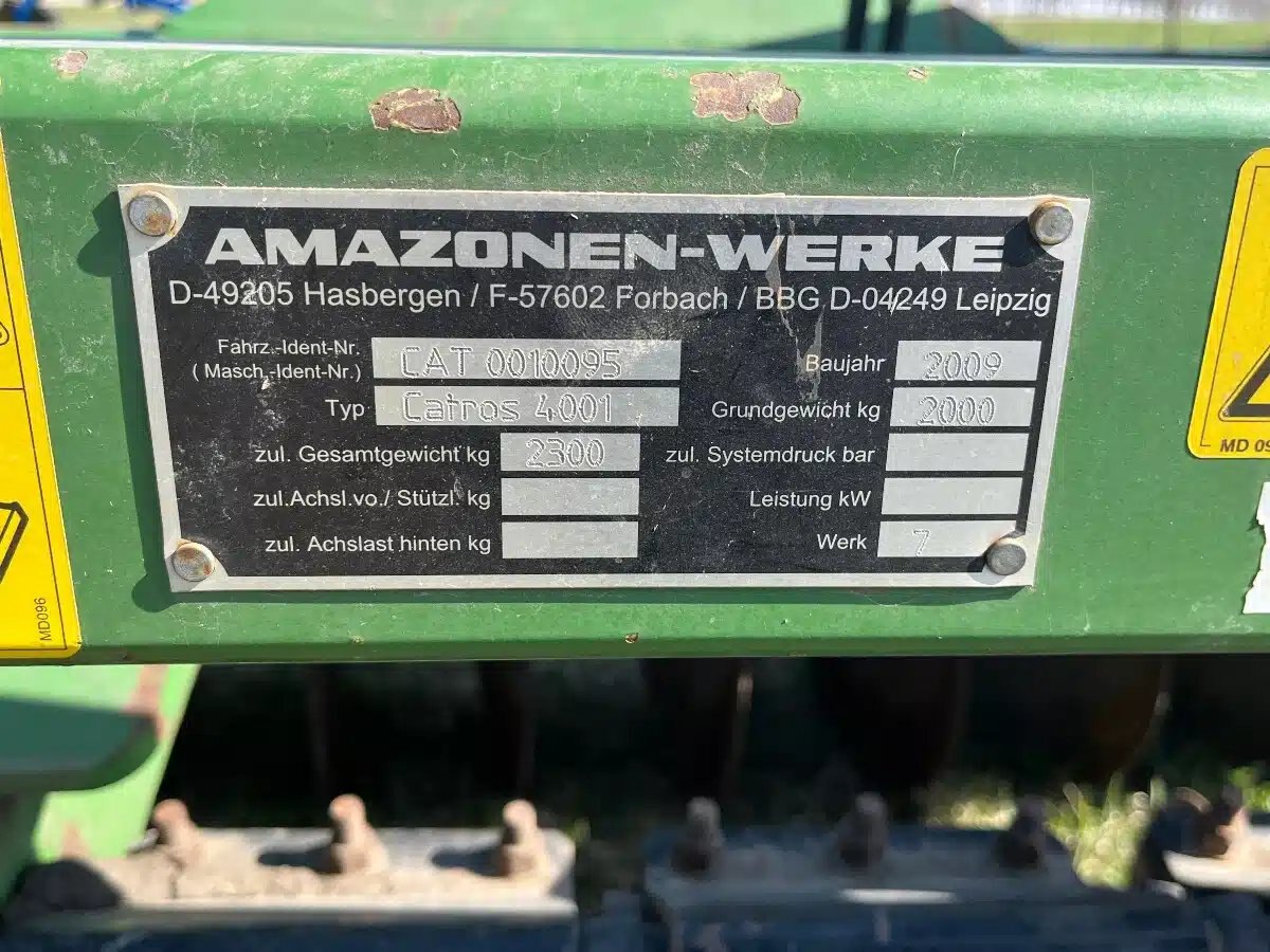 2009 Amazone CATROS 4001