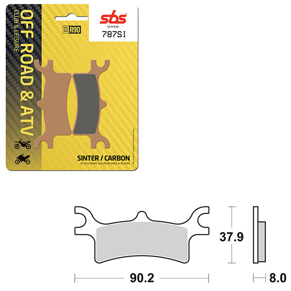 SBS ATV/UTV SINTER BRAKE PAD (6240787108)