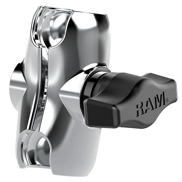 RAM Chrome Double Socket Arm B Size Short