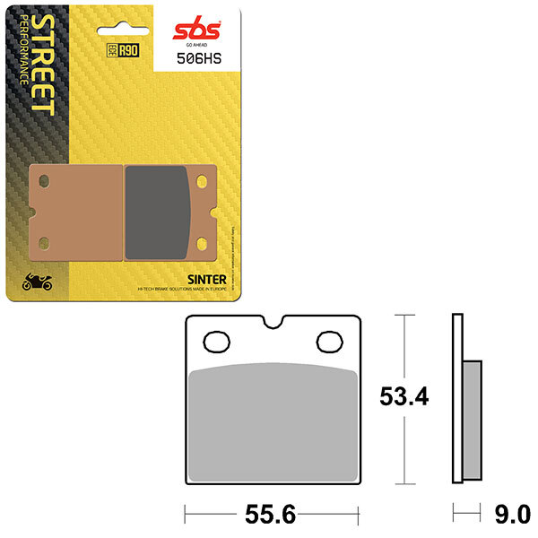 SBS PERFORMANCE HS SINTER BRAKE PAD (6250506108)