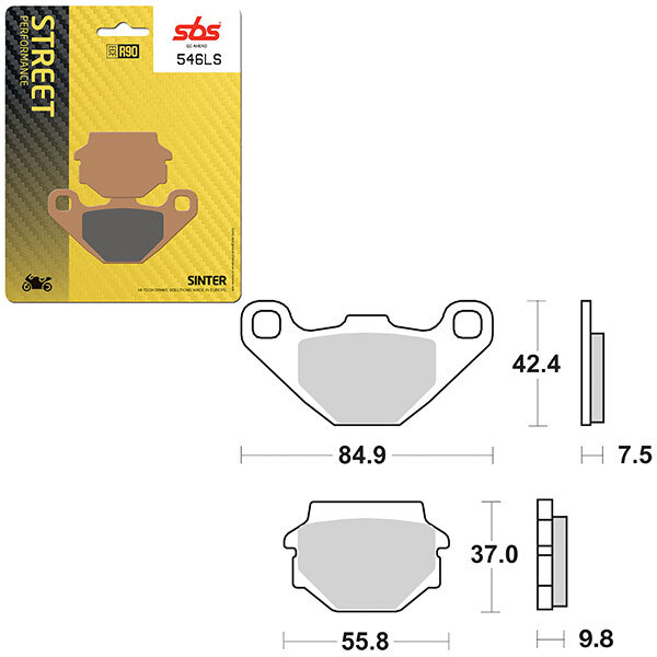 SBS PERFORMANCE LS SINTER BRAKE PAD (1626546)