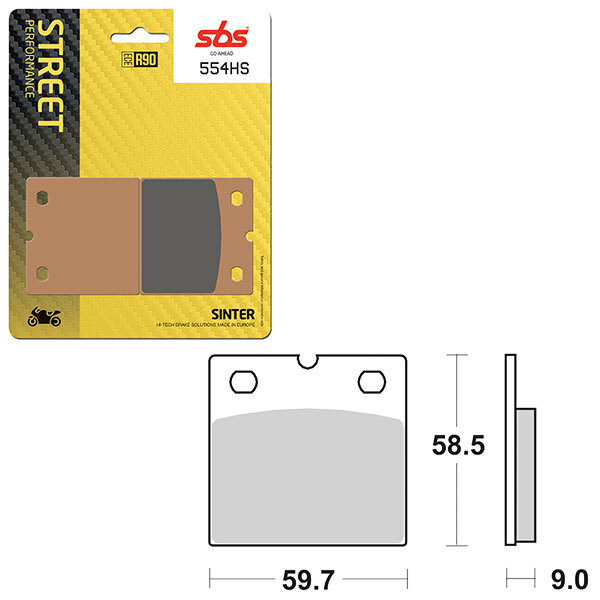 SBS PERFORMANCE HS SINTER BRAKE PAD (6250554108)