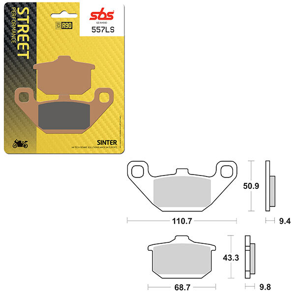 SBS PERFORMANCE LS SINTER BRAKE PAD (6260557108)