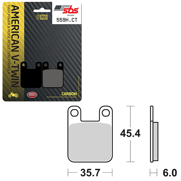 SBS HIGH POWER & NOISE REDUCTION CARBON BRAKE PAD (6510559108)