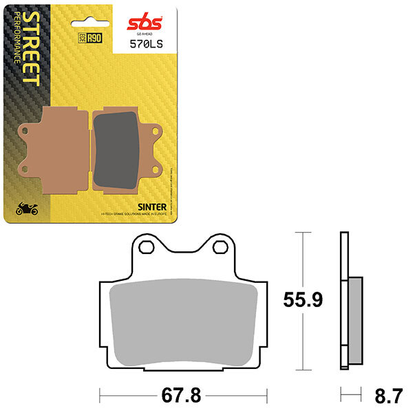 SBS PERFORMANCE LS SINTER BRAKE PAD (6260570108)