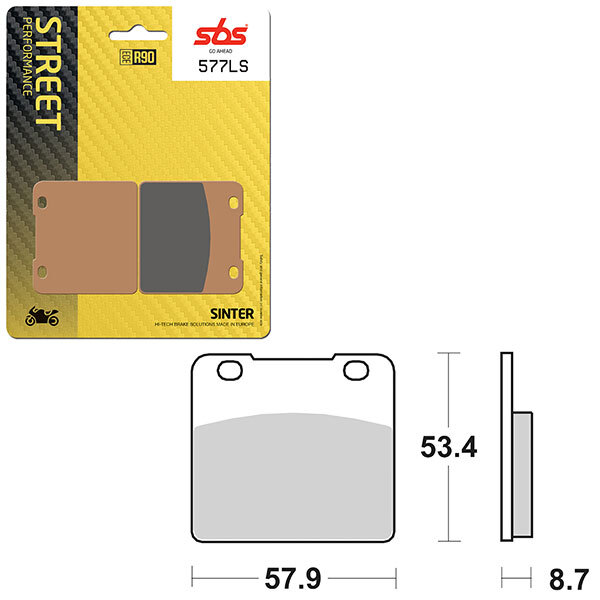 SBS PERFORMANCE LS SINTER BRAKE PAD (6260577108)