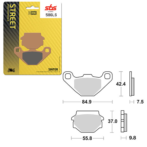 SBS PERFORMANCE LS SINTER BRAKE PAD (6260586108)