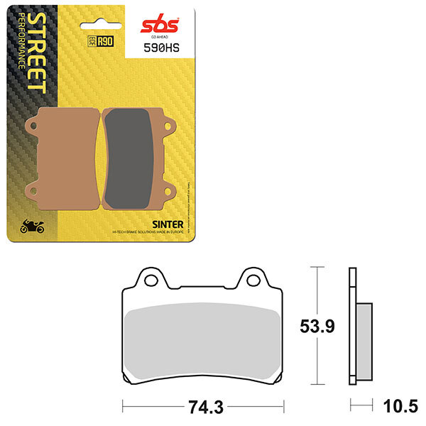 SBS PERFORMANCE HS SINTER BRAKE PAD (6250590108)