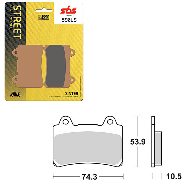 SBS PERFORMANCE LS SINTER BRAKE PAD (6260590108)