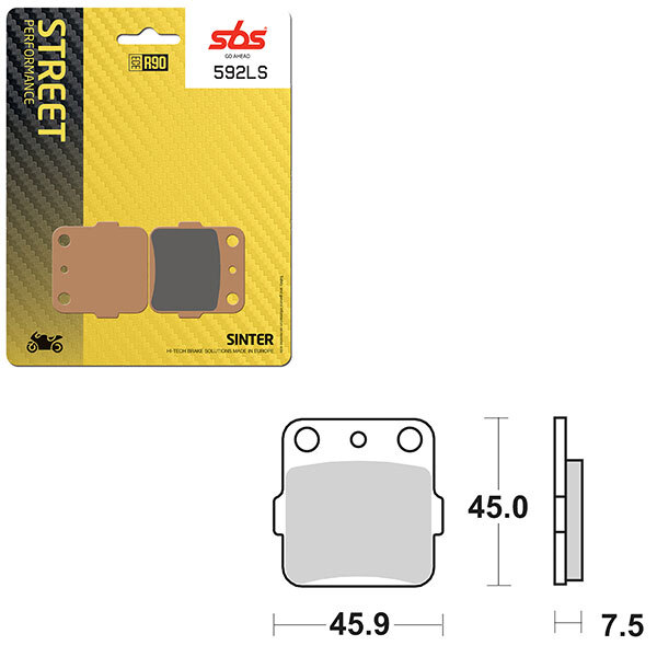 SBS PERFORMANCE LS SINTER BRAKE PAD (6260592108)