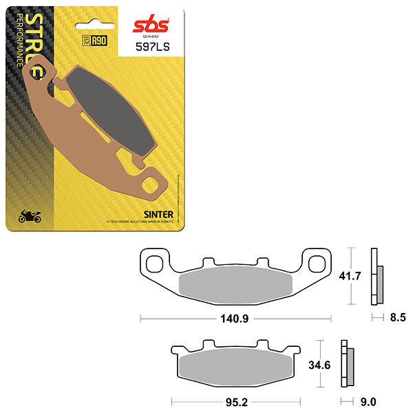 SBS PERFORMANCE LS SINTER BRAKE PAD (6260597108)