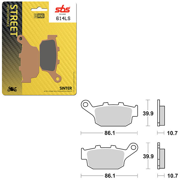 SBS PERFORMANCE LS SINTER BRAKE PAD (6260614108)