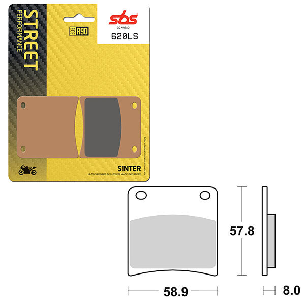 SBS PERFORMANCE LS SINTER BRAKE PAD (6260620108)