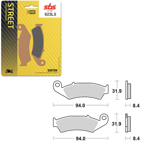 SBS PERFORMANCE LS SINTER BRAKE PAD (6260623108)