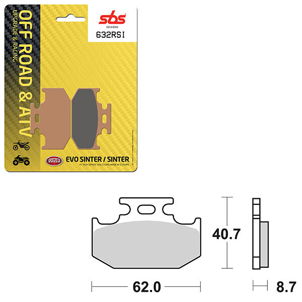 SBS EVO SINTER BRAKE PAD (6280632108)