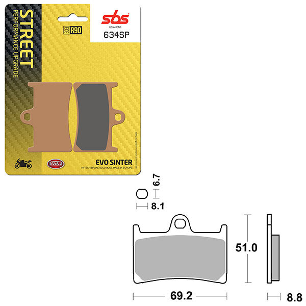 SBS SP EVO SINTER BRAKE PAD (6390634108)