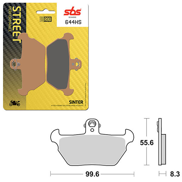 SBS PERFORMANCE HS SINTER BRAKE PAD (6250644108)