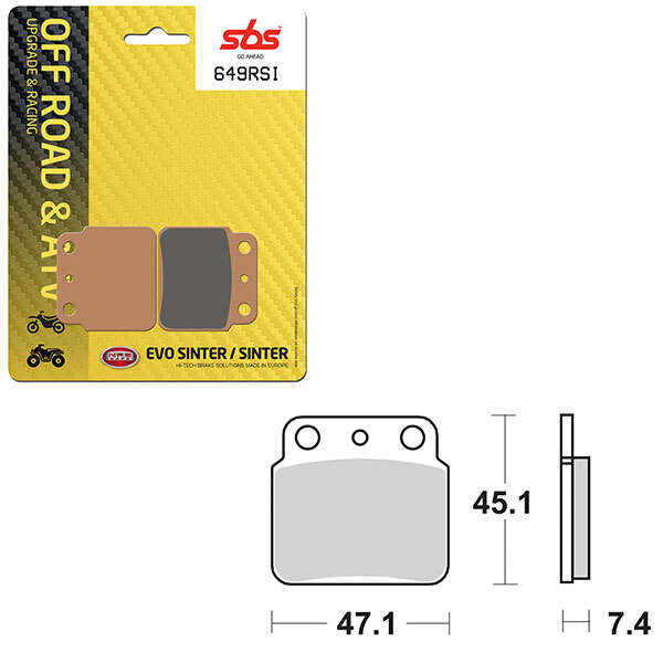 SBS EVO SINTER BRAKE PAD (6280649108)