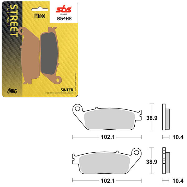 SBS PERFORMANCE HS SINTER BRAKE PAD (6250654108)