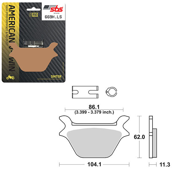 SBS HIGH PERFORMANCE & NO DUST SINTER BRAKE PAD (6560669108)