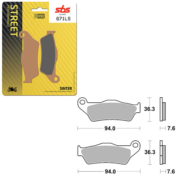 SBS PERFORMANCE LS SINTER BRAKE PAD (6260671108)